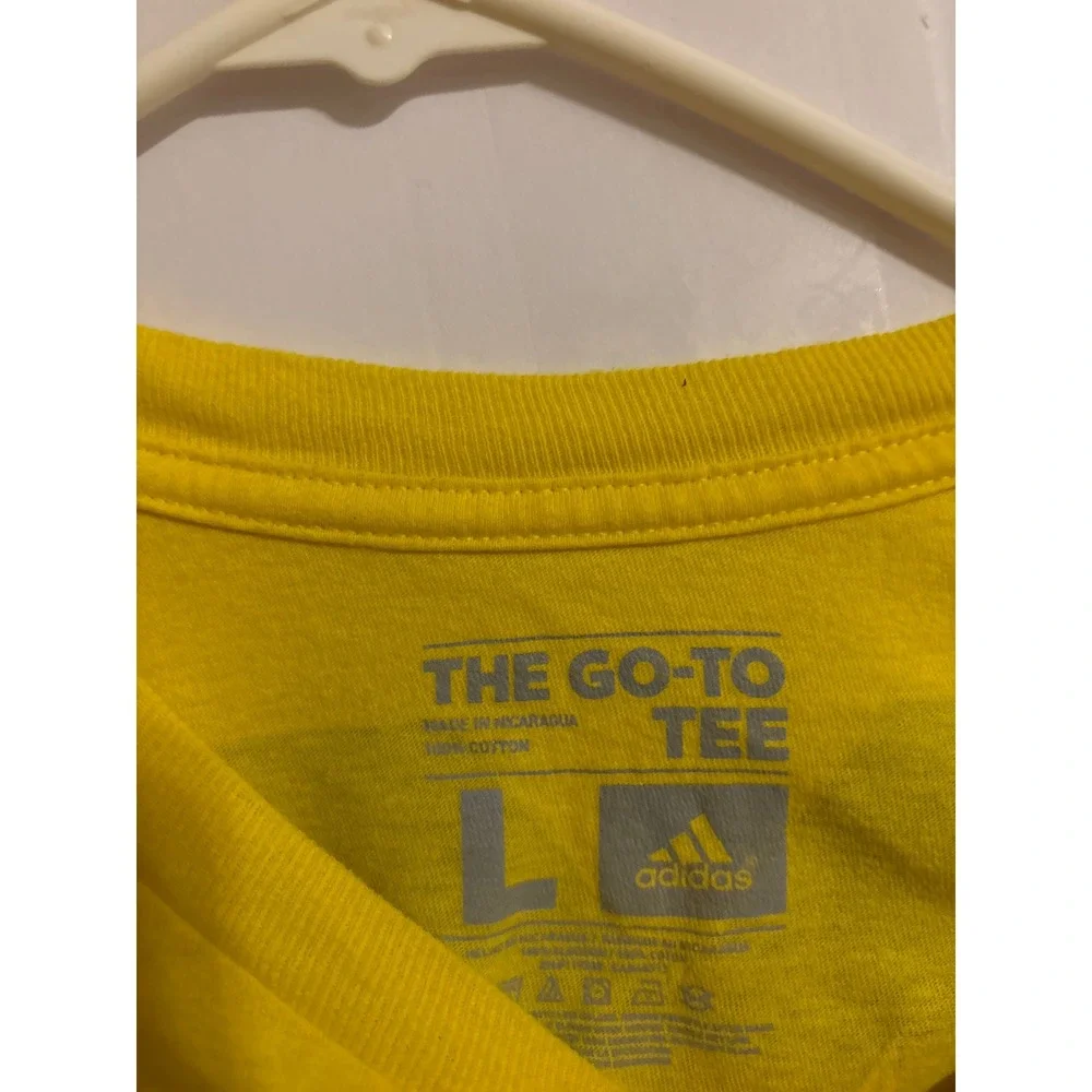 Adidas Michigan Wolverines Football T Shirt Mens‎ Large Yellow 